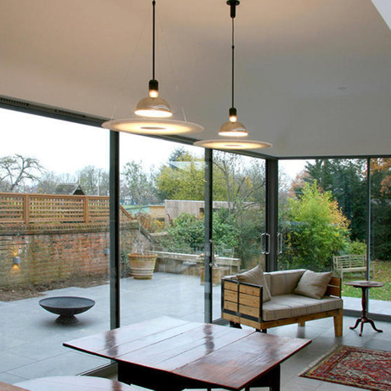 Contemporary Bell-Shaped Glass Pendant Light with Metal Canopy for Kitchen Island & Dining Room | Thomler