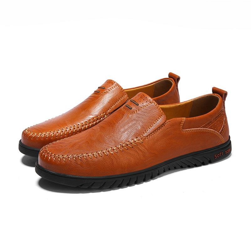 Men's Leather Oxford Dress Shoes for Work & Everyday Wear – Classic Lace-Up Formal Footwear in Brown Chocolate | Thomler