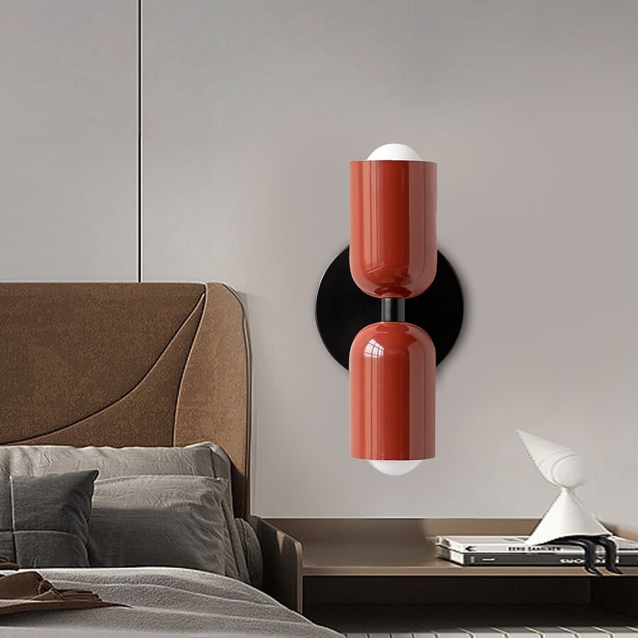 Wall Lamp Glass Double Light 12.0 cm Green Bedroom Hallway Up Down Modern Accent Lighting | Thomler