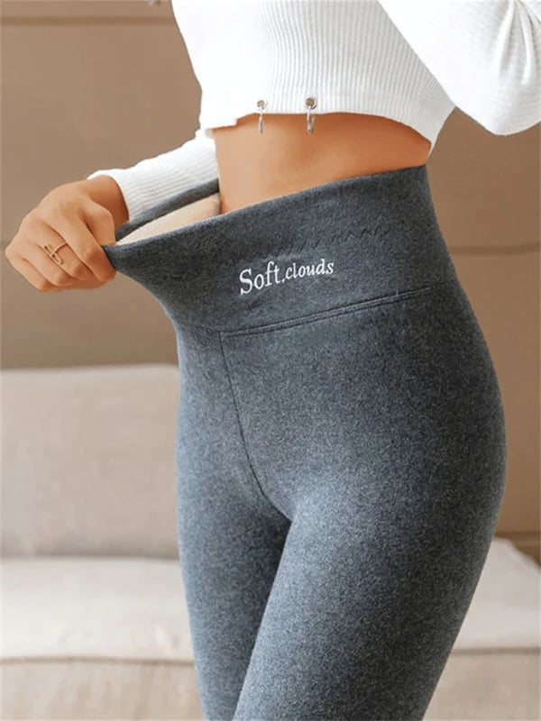 Thermal Fleece-Lined High-Waisted Leggings for Women – Winter Stretch Tights | Thomler