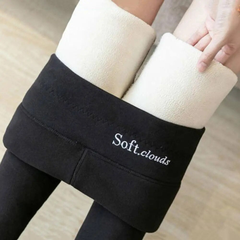 Thermal Fleece-Lined High-Waisted Leggings for Women – Winter Stretch Tights | Thomler