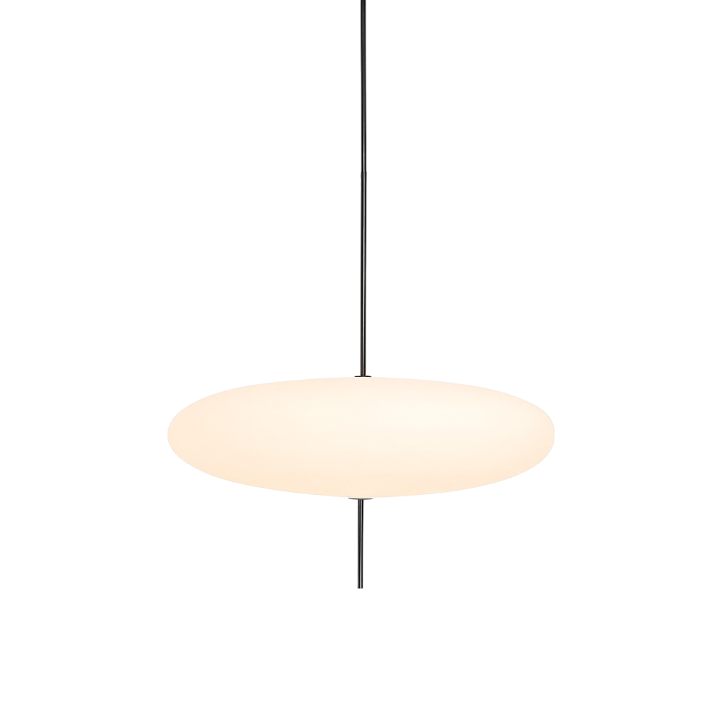 Geometric Pendant Light with LED for Dining Room, Modern Minimalist Hanging Fixture, Adjustable Height Ceiling Light for Kitchen Island | Thomler