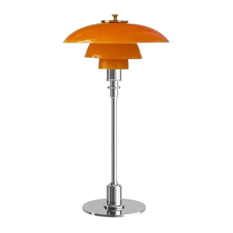 Modern Glass Globe Table Lamp with Dimmer Switch for Bedroom & Living Room – LED Accent Light with Gold or Silver Metal Base | Thomler