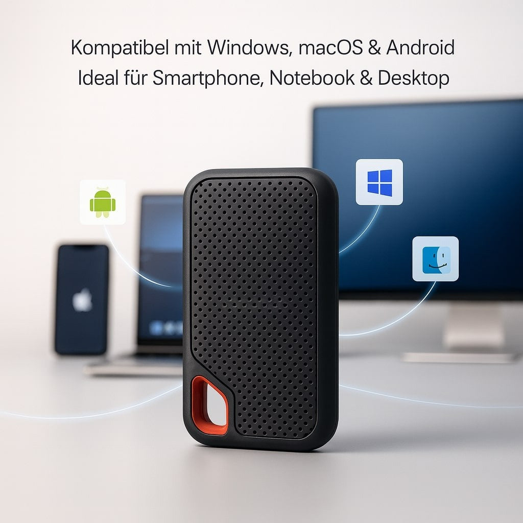 2TB Portable Solid State Drive USB 3.1 External SSD Storage for Laptop Desktop Smartphone PC Mac Windows Android Fast Transfer Backup | Thomler