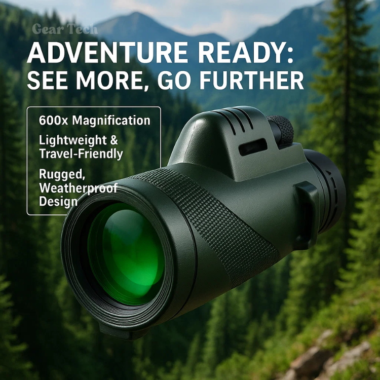 Pocket Monocular Telescope 60x Zoom HD Optics for Wildlife Watching Hiking Concerts Sporting Events Compact Lightweight Phone Camera Adapter | Thomler