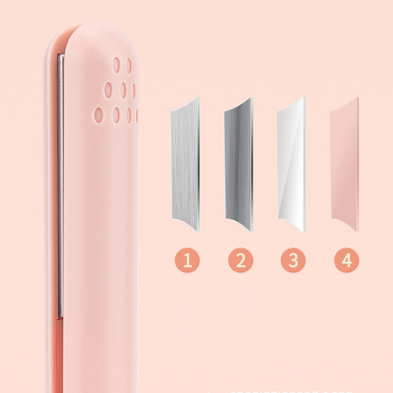Compact Dual-Function Hair Styling Iron with Ceramic Plates for Curls and Straight Hair | Travel-Size Heated Styling Tool for Women | Thomler