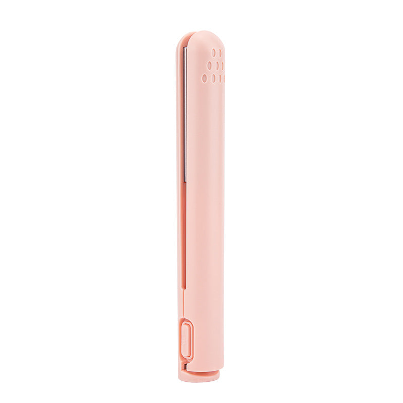 Compact Dual-Function Hair Styling Iron with Ceramic Plates for Curls and Straight Hair | Travel-Size Heated Styling Tool for Women | Thomler