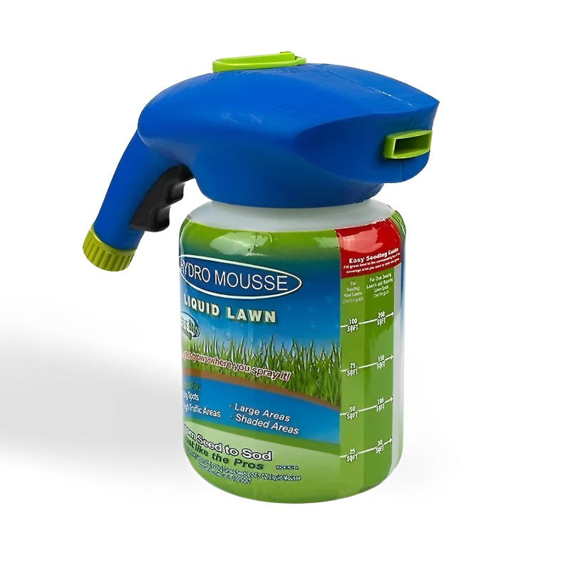 Spray-On Grass Seed Hydro Seeding System for Bare Spots & Dog Patches – Garden Hose Attachment Lawn Repair Kit for Quick Coverage & Green | Thomler