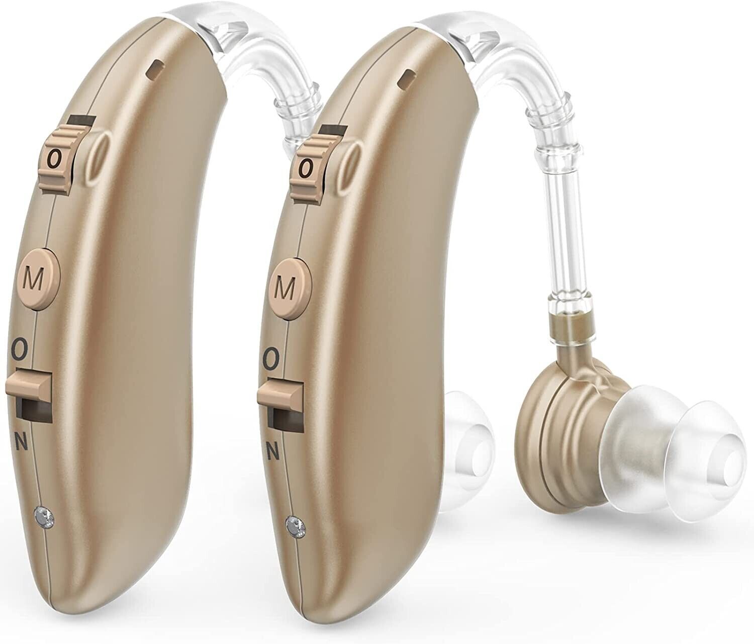 USB Rechargeable Behind-the-Ear Sound Amplifier with Ambient Noise Filtering for Seniors and Adults | Thomler