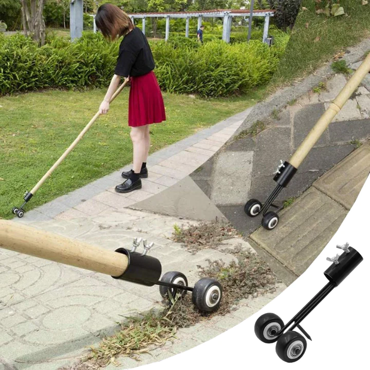 Dual-Hook Crack Weeder Tool for Paving & Driveways – Detachable Metal Weeding Head for Patio Gaps & Lawn Edges | Thomler