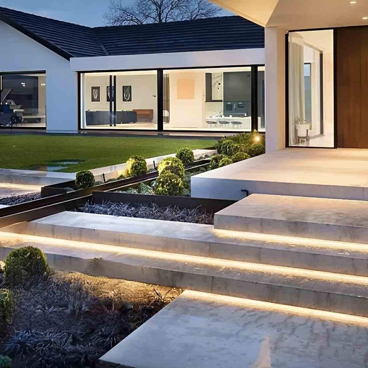 LED Strip COB 1.0 cm IP68 24V Outdoor Stair Garden Path Underwater Recessed Linear Lighting Flexible | Thomler