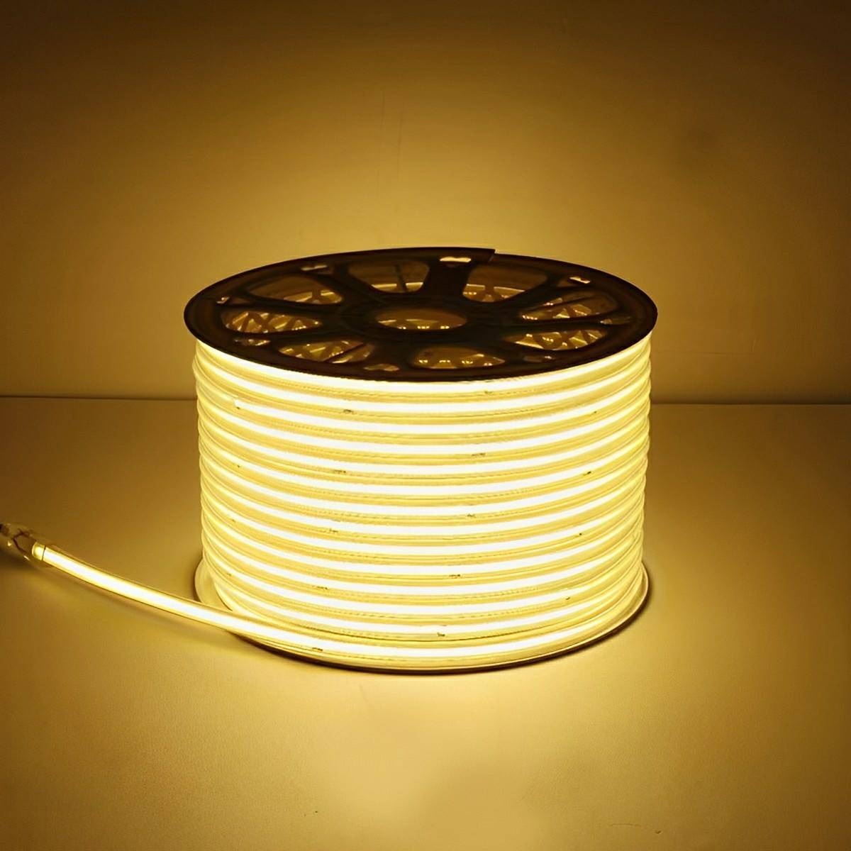 LED Strip COB 1.0 cm IP68 24V Outdoor Stair Garden Path Underwater Recessed Linear Lighting Flexible | Thomler