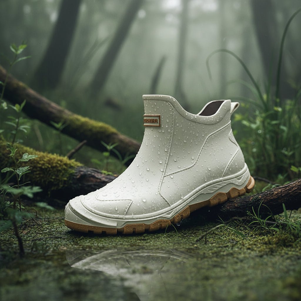 Waterproof Ankle Rain Boots with Slip-Resistant Tread for Mud, Camping & Fishing | Thomler