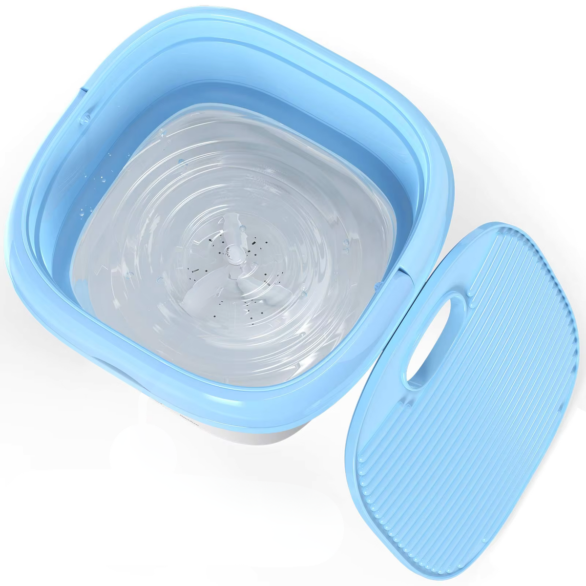 Portable Mini Washing Machine 0.8 gal Collapsible Bucket Washer for Travel Camping Dorm – 3 Cycle Modes Plus Spin – 3.3 lb Lightweight | Thomler