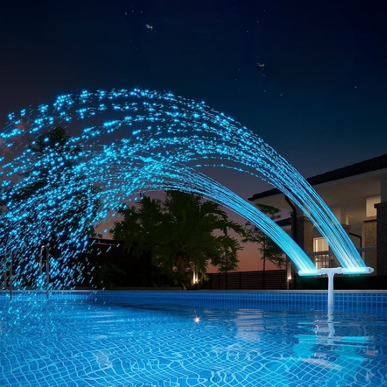 RGB Solar-Poolbrunnen — Verwandelt Ihren Pool jeden Abend in eine Lichtshow