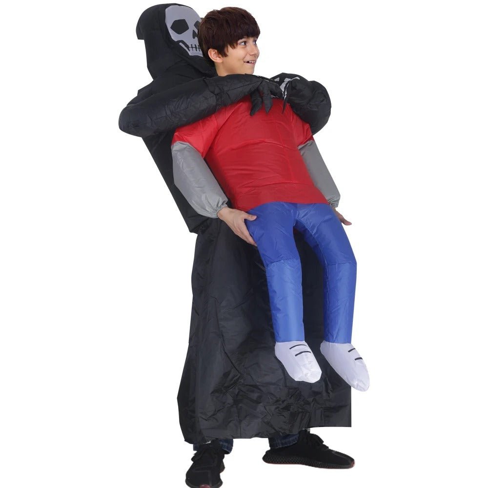Spooky Reaper Air-Powered Halloween Outfit with Ghost Figure – Full-Body Party Costume | Thomler