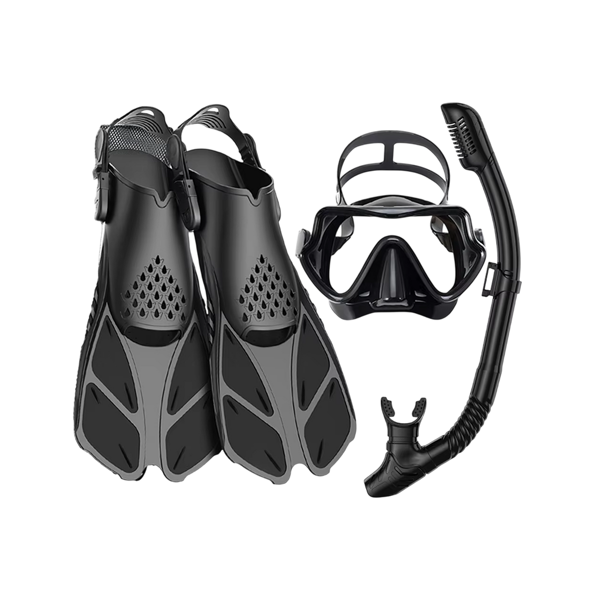 Full-Face Snorkel Mask with Fins & Dry-Top Tube – Wide-View Swim Gear for Ocean, Pool & Diving | Thomler