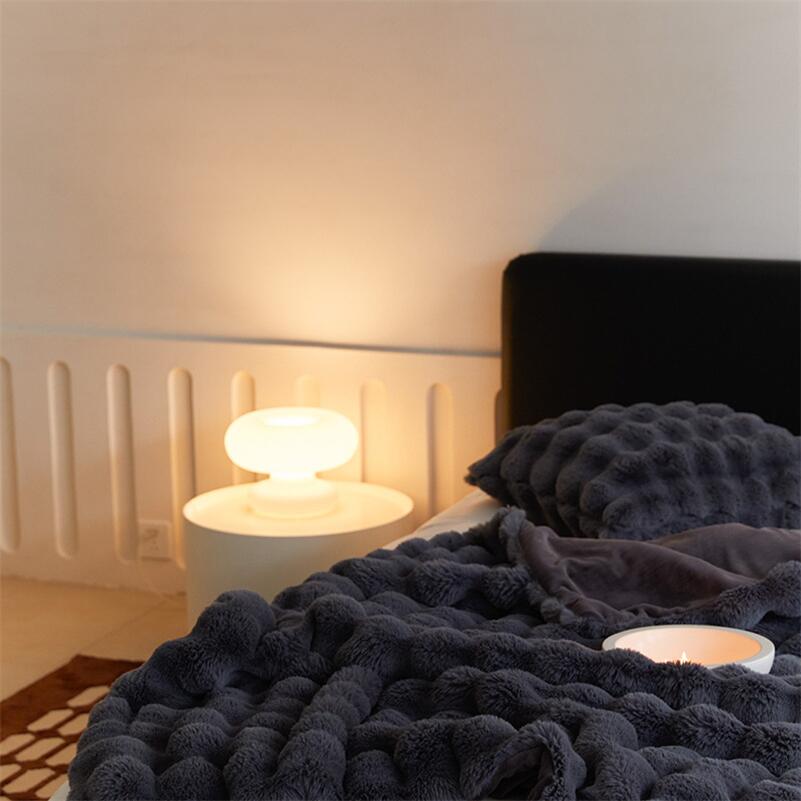 Plush Faux Fur Throw Blanket with Silky Soft Texture for Couch, Bed & Living Room Decor in Multiple Colors | Thomler