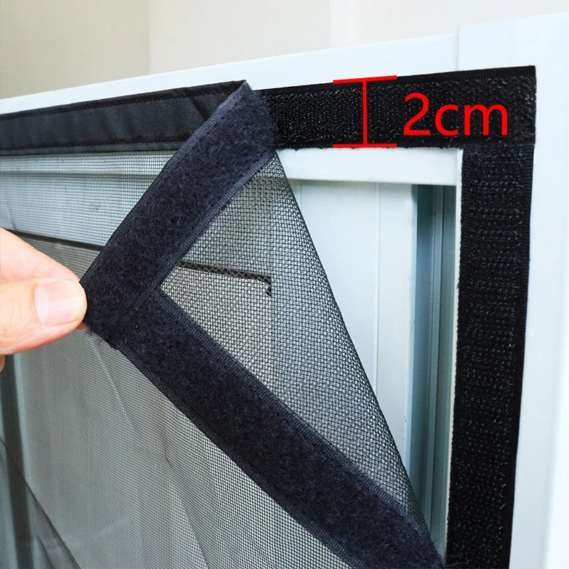 Magnetic Mesh Screen Door Self-Closing Hands-Free Entry Insect Protection Summer Ventilation Black White 31-47 in Patio Balcony RV Home | Thomler
