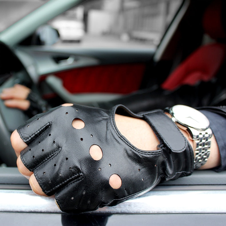 Genuine Goatskin Work Gloves – Waterproof Abrasion-Resistant Hand Protection for Heavy-Duty Tasks, Rugged Leather Grip, Men & Women | Thomler