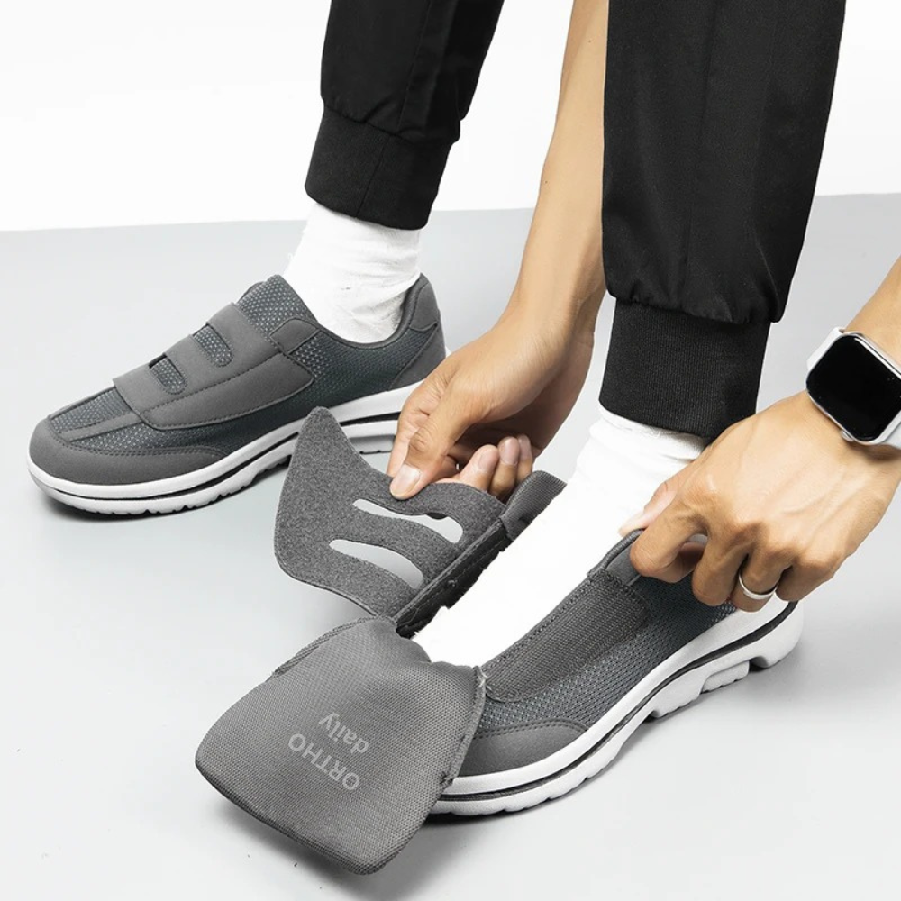 Adjustable Wide-Fit Comfort Shoes for Swollen Feet & Diabetic Care with Hook-and-Loop Straps | Thomler