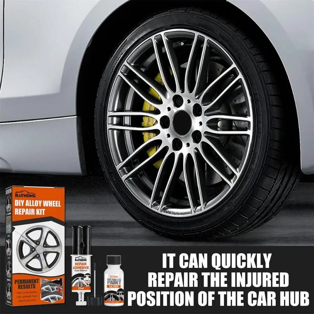 Metal Wheel Touch-Up Repair System for Scratched & Scuffed Car Rims – Restore Finish on Aluminum, Steel & Chrome Wheels at Home | Thomler