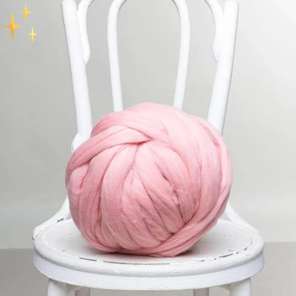 Super Bulky Arm Knitting Yarn 35 oz Merino-Style Wool for Throw Blankets, Cushions & Home Décor Crafts | Thomler