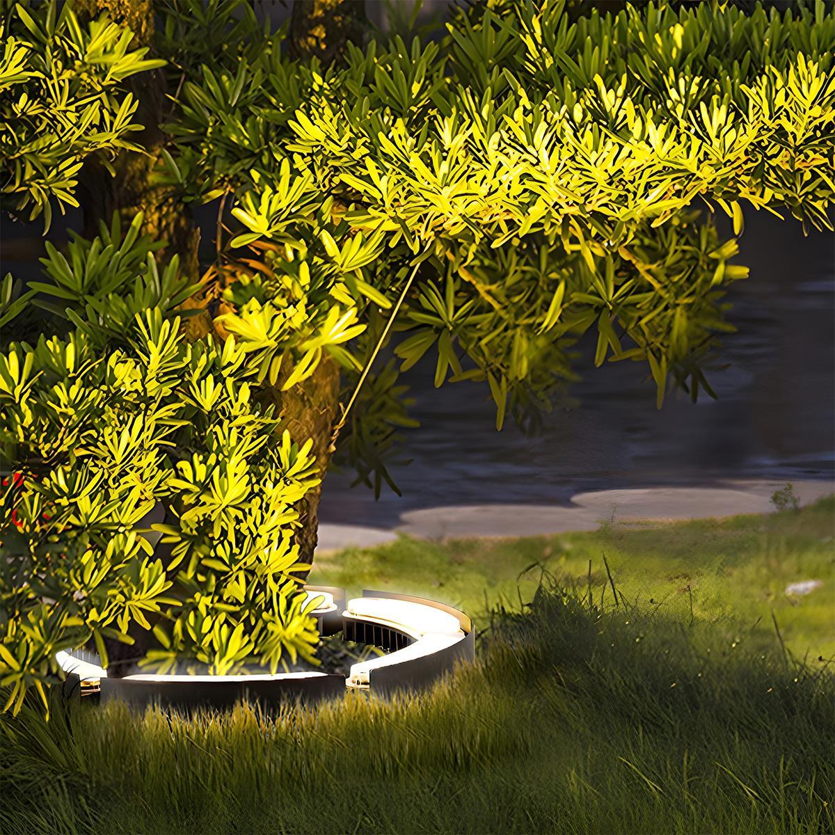Garden Spotlight Cast Aluminium 24.5 cm 12W Black Outdoor Tree Pathway Landscape Spike Light | Thomler