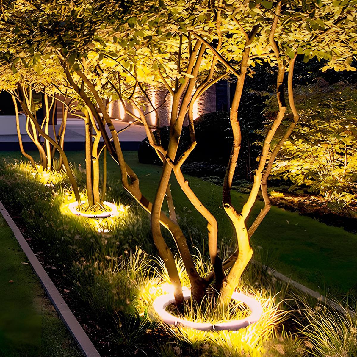 Garden Spotlight Cast Aluminium 24.5 cm 12W Black Outdoor Tree Pathway Landscape Spike Light | Thomler