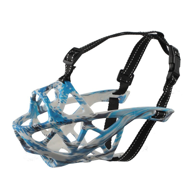 Soft Fabric Dog Muzzle for Training, Vet Visits & Grooming – Breathable Mesh Design for Small to Large Breeds – Adjustable Secure Fit | Thomler