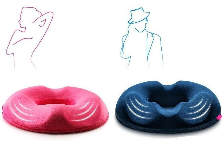 Memory Foam Seat Cushion for Tailbone Pain Relief – Donut Design for Chairs, Cars & Wheelchairs | Thomler