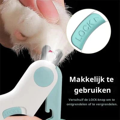 Pet Nail Clippers Plastic LED 10.5 cm Safe Precise Trimming For Dogs Cats Home Grooming Tool | Thomler