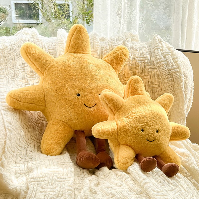 Kuschelkissen Sonne & Mond mit süßem Gesicht