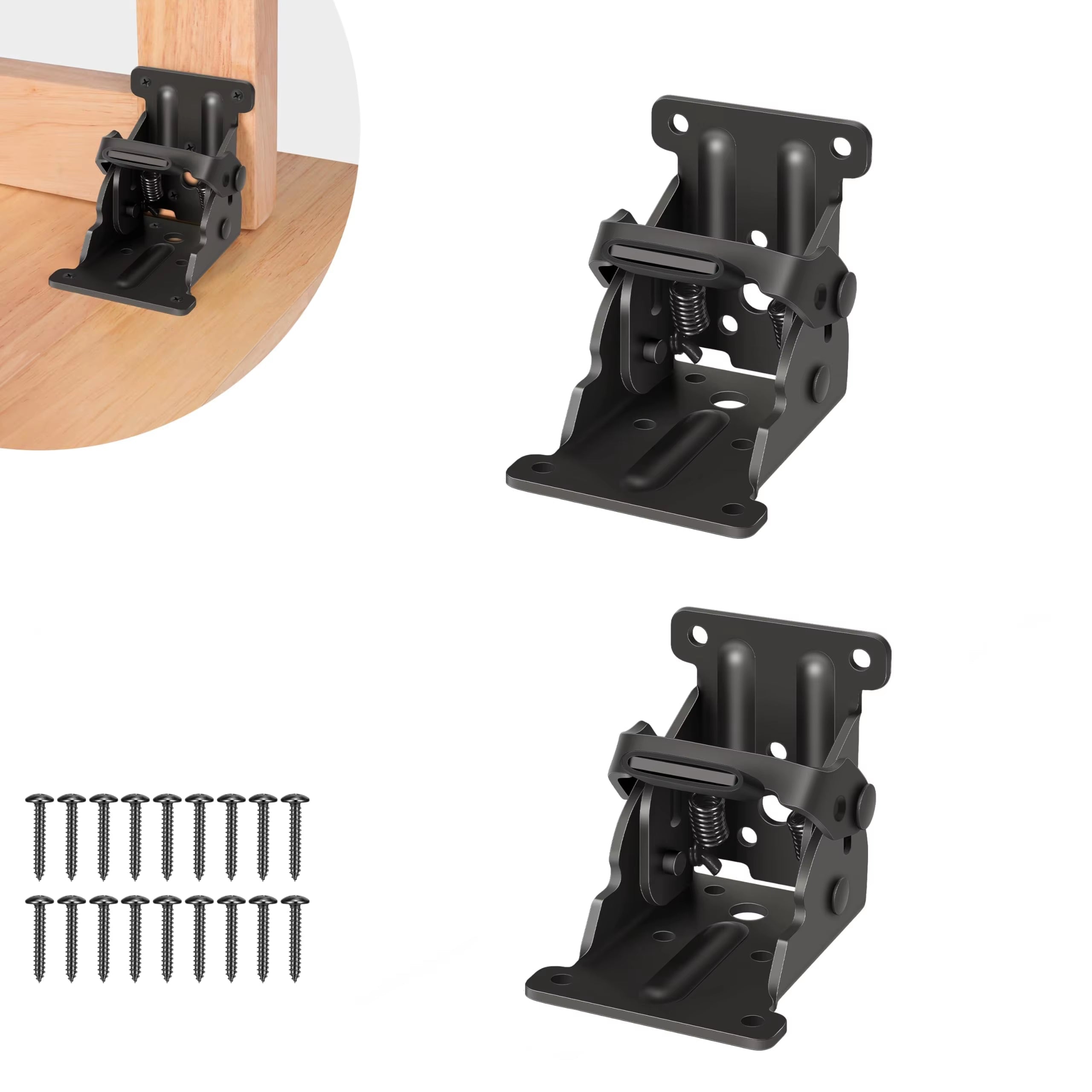 Stahl Klapptischbeschlag – Selbstverriegelnd, bis 225 kg, 2er-Set