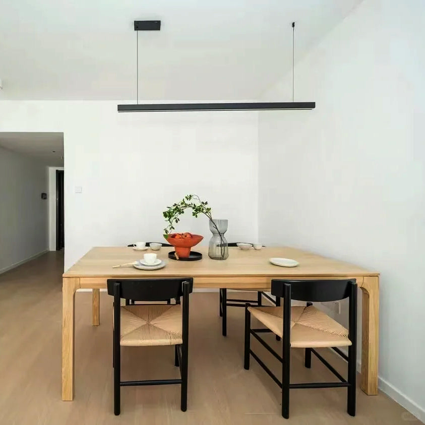 Linear Pendant Light Metal 39 in Adjustable Kitchen Island LED Warm White 3000K-6000K Modern Dining Room Hanging Lamp | Thomler