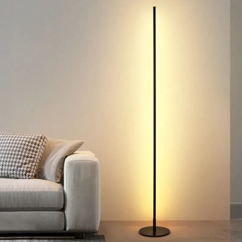 Floor Lamp Metal 63 in Warm White LED Dimmable Living Room Reading Light Modern Slim Design | Thomler