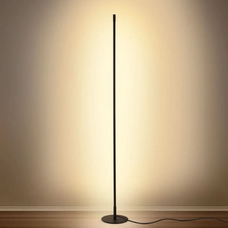 Floor Lamp Metal 63 in Warm White LED Dimmable Living Room Reading Light Modern Slim Design | Thomler