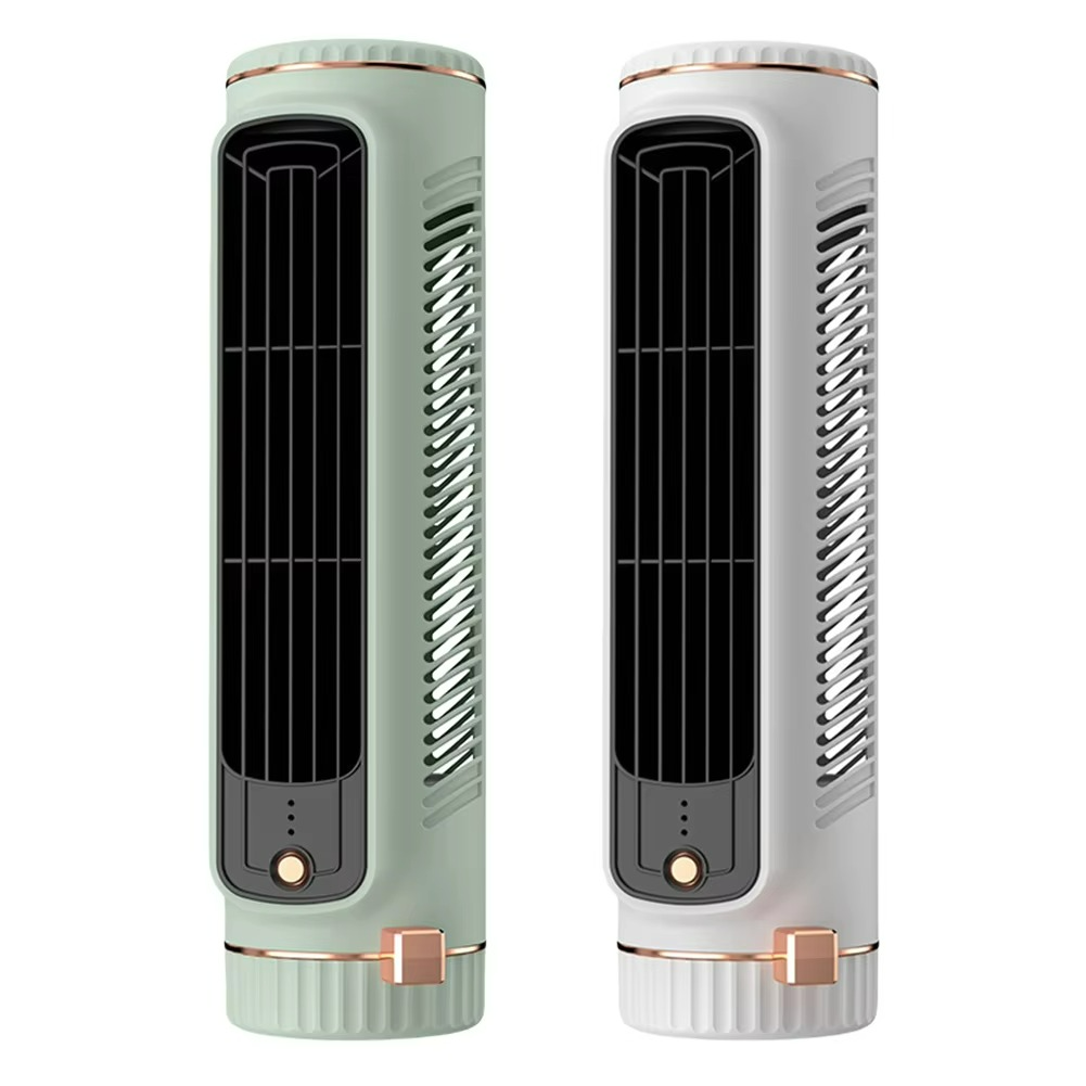 Bladeless Tower Fan with 360° Air Circulation & Ice-Cool Technology for Home Office Bedroom Living Room Desktop USB Powered 5W Quiet | Thomler