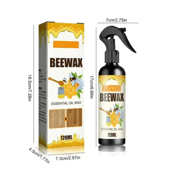 Natural Wood & Leather Conditioning Spray with Beeswax for Furniture, Floors & Surfaces | Non-Toxic Polish | Thomler