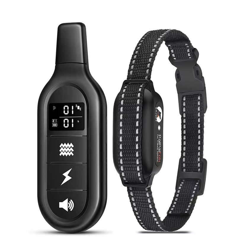 Remote Dog Training Collar with 3300 ft Range, Waterproof Rechargeable System, Vibration Sound & Static Modes for Obedience & Bark Control | Thomler