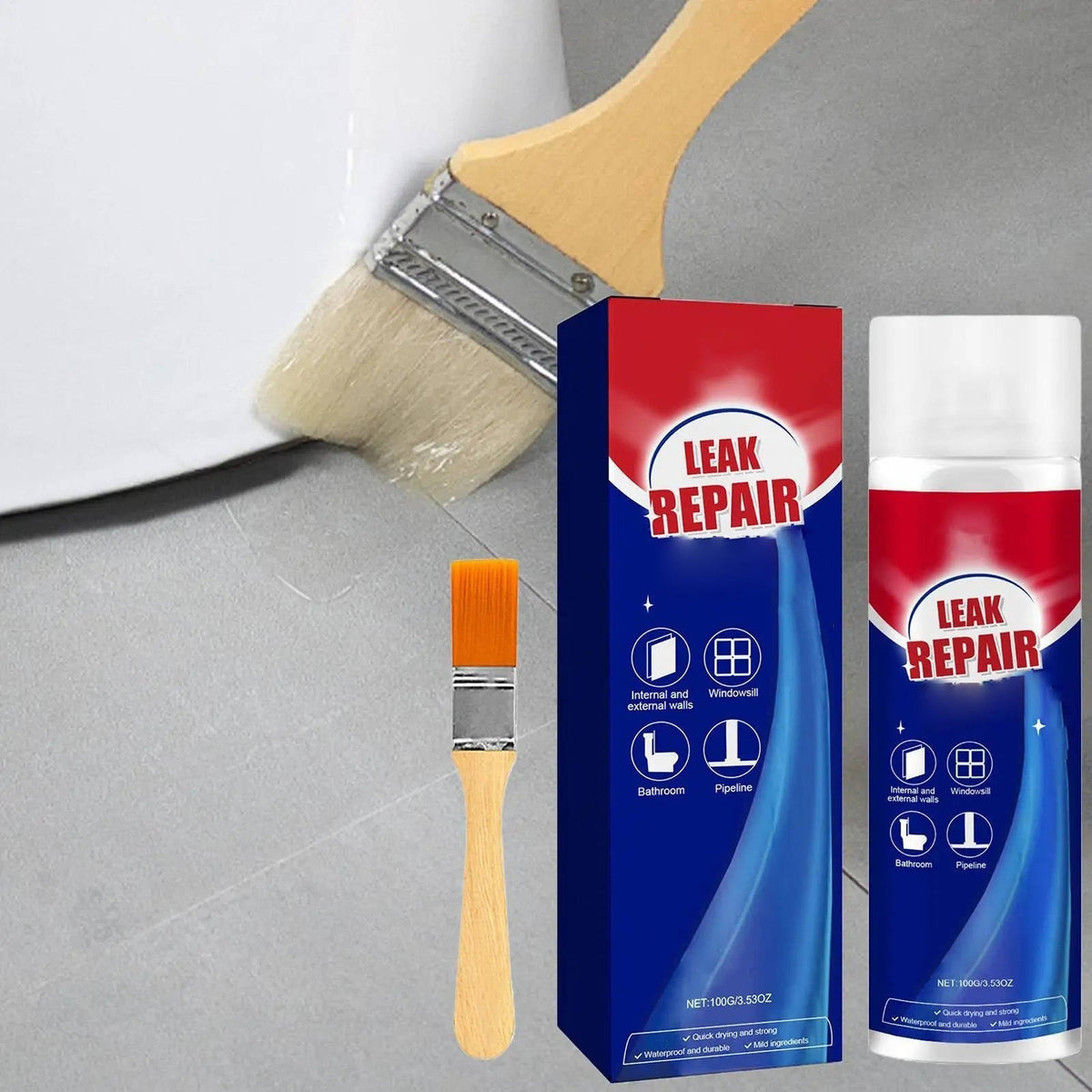 All-Purpose Instant Sealing Spray for Cracks and Leaks – Multi-Surface Waterproof Repair – Flexible Formula for Roof, Gutter, Tile and | Thomler