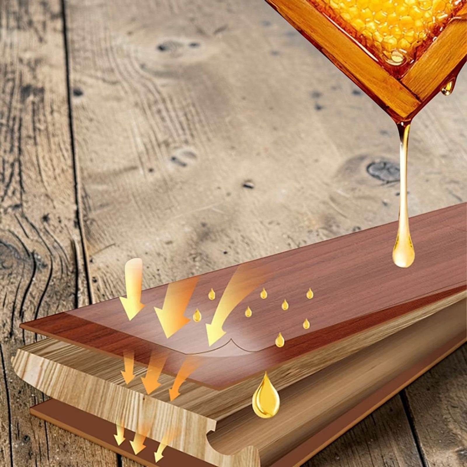 Natural Wood & Leather Conditioning Spray with Beeswax for Furniture, Floors & Surfaces | Non-Toxic Polish | Thomler