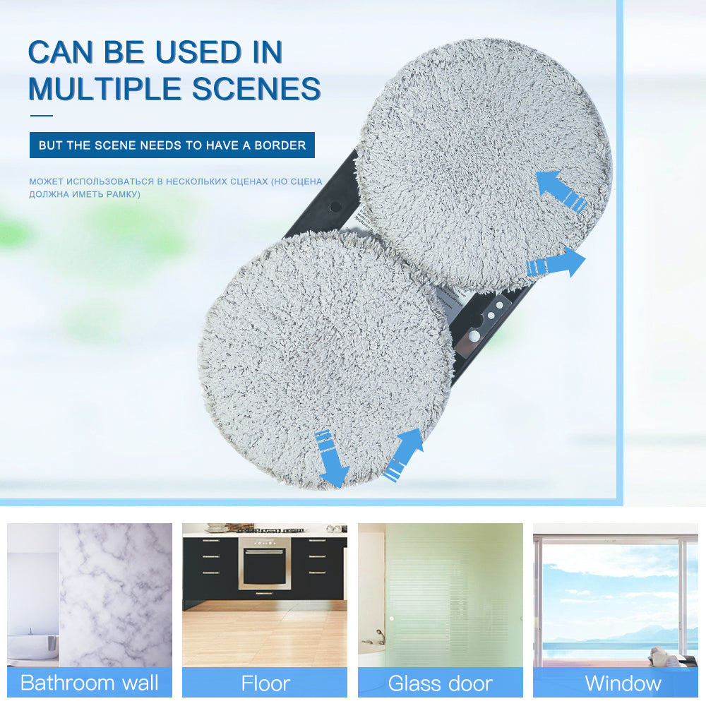 Robotic Window Washing Machine Automatic Glass Cleaner with Wireless Remote Control for Home High-Rise Patio Doors Mirror Panels | Thomler