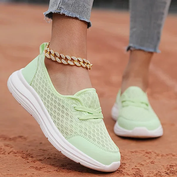 Breathable Mesh Walking Shoes with Arch Support for Women – Lightweight Wedge Design for All-Day Comfort | Thomler