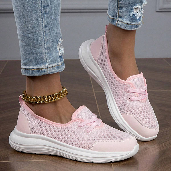 Breathable Mesh Walking Shoes with Arch Support for Women – Lightweight Wedge Design for All-Day Comfort | Thomler