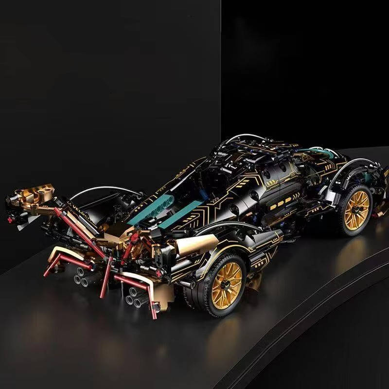 1690-Piece Supercar Construction Kit – Functional Steering, Suspension & Opening Panels | Thomler