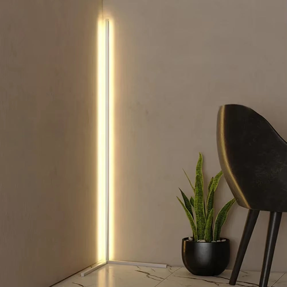 Dimmable Corner Floor Lamp with Remote Control – LED Mood Light for Living Room, Bedroom & Home Office – 3 Color Temperatures | Thomler
