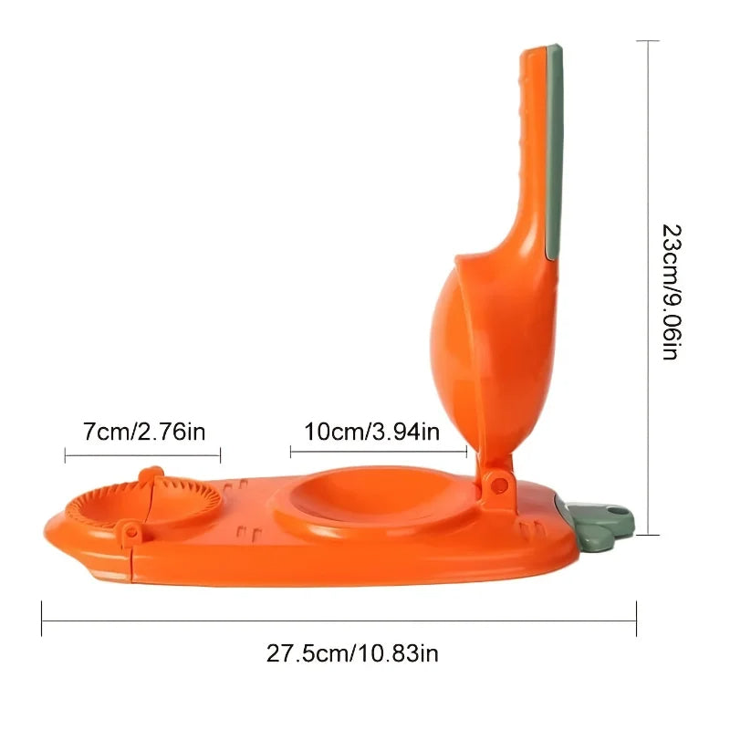 Hand Press Dumpling Cutter & Crimper Tool for Ravioli, Wontons & Pastries | Thomler
