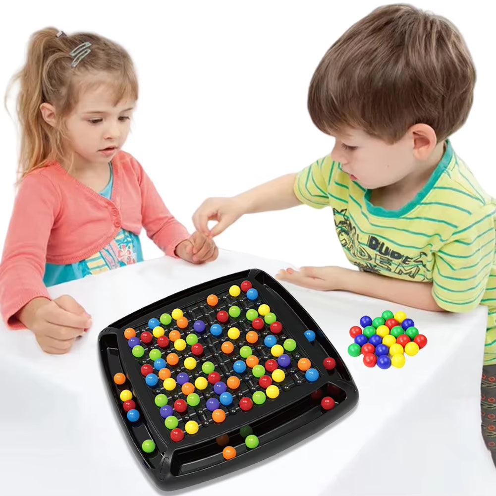 Screen-Free Strategy Board Game for Kids & Adults – Family Fun Logic Puzzle with Color Marbles for 2+ Players | Thomler