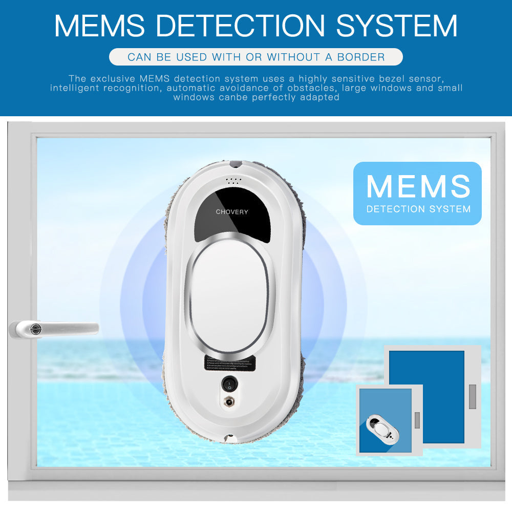 Robotic Window Washing Machine Automatic Glass Cleaner with Wireless Remote Control for Home High-Rise Patio Doors Mirror Panels | Thomler